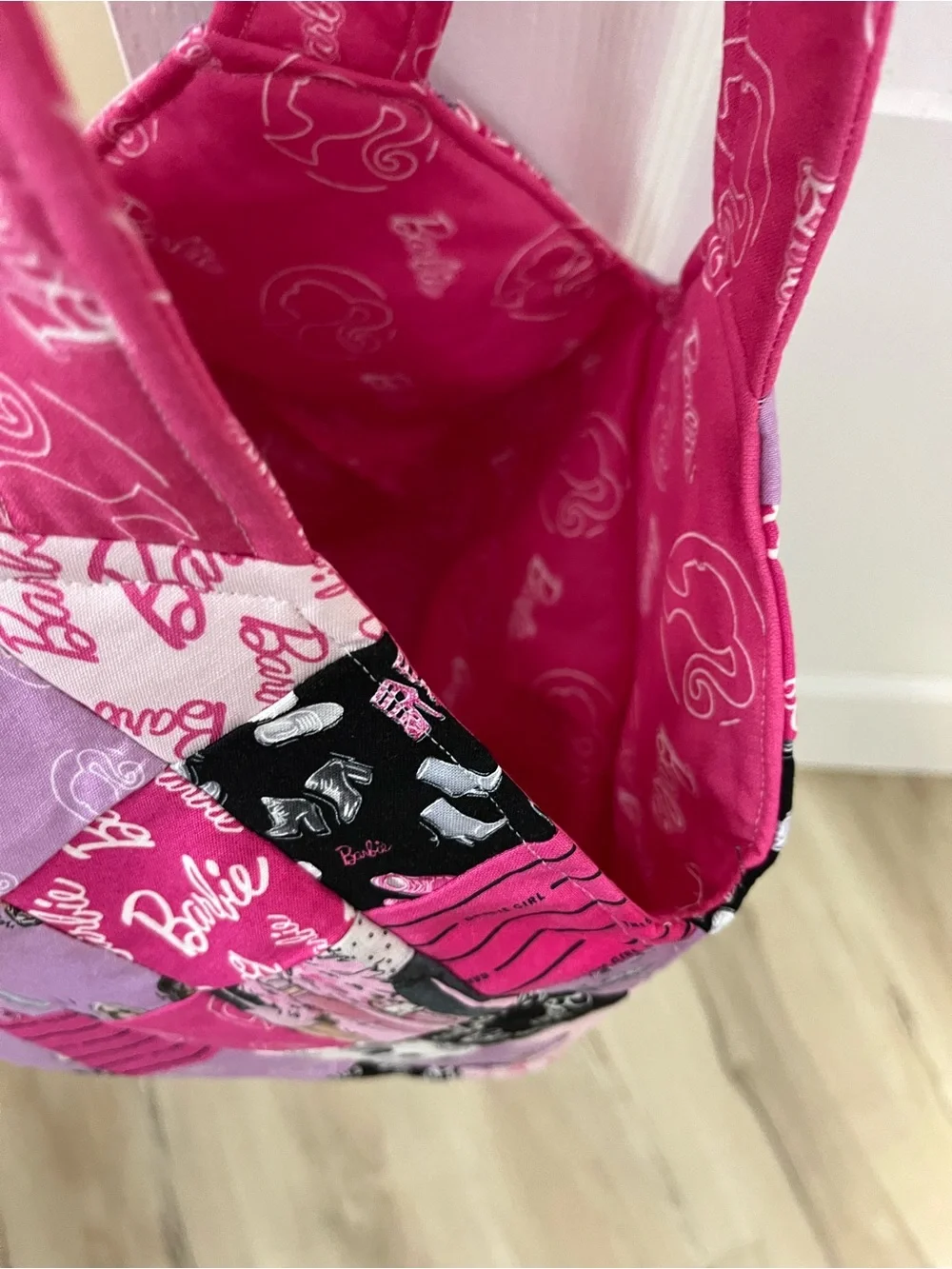 Barbie Girl Tote Midi Bag. New. Cotton. Washable